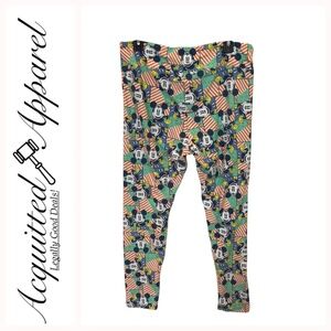LuLaRoe Disney Mickey Mouse Leggings Stretch Pants
